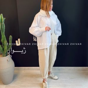 شومیز لینن راه راه 406