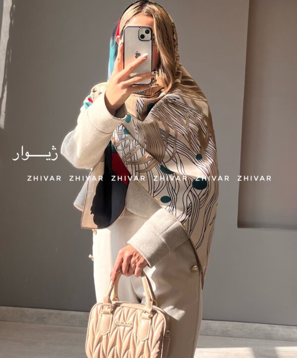 روسری ساتن ابریشم 392 - Image 11