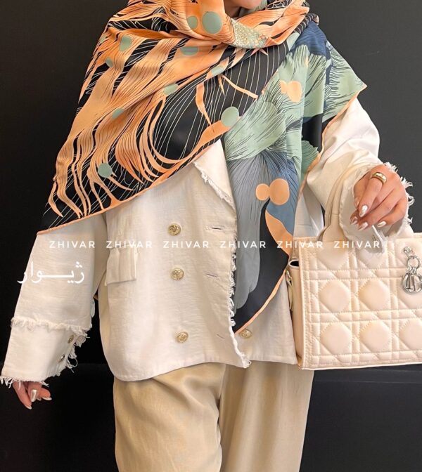 روسری ساتن ابریشم 392 - Image 6