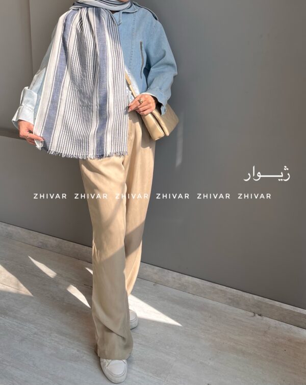 شال لینن وارداتی 12141 - Image 10