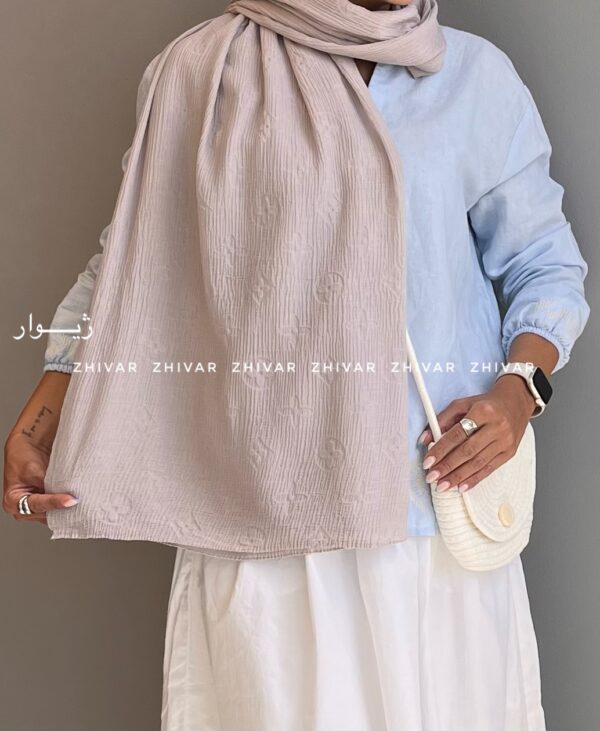شال پلیسه LV  12215 - Image 15