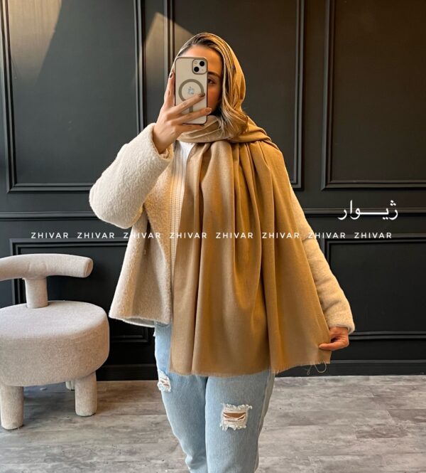 شال موهر ساده سبک 12336 - Image 17