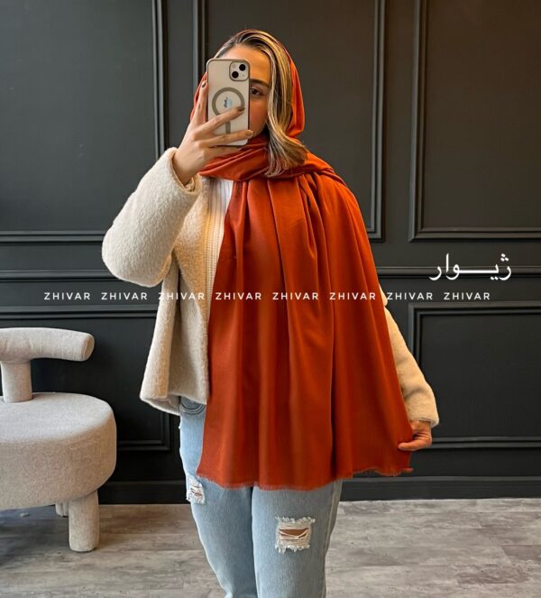 شال موهر ساده سبک 12336 - Image 12