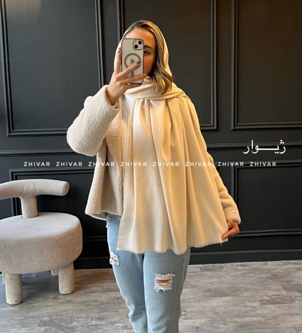 شال موهر ساده سبک 12336 - Image 13