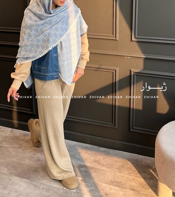 روسری کشمیر دورو GUCCI 434 - Image 6