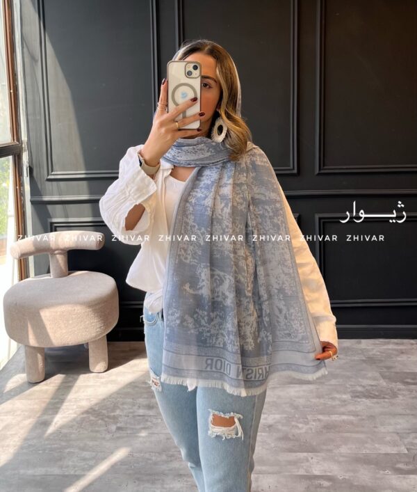 شال نخ ژاکارد دورو جنگل DIOR 12542