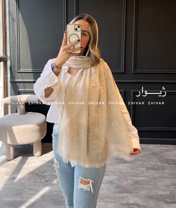 شال نخ ژاکارد دورو جنگل DIOR 12542 - Image 7