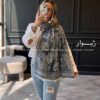 شال نخ ژاکارد دورو جنگل DIOR 12542 - Image 8