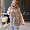 شال نخ ژاکارد دورو جنگل DIOR 12542