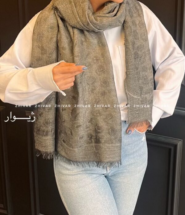 شال لینن پلنگی شاین 12560 - Image 10