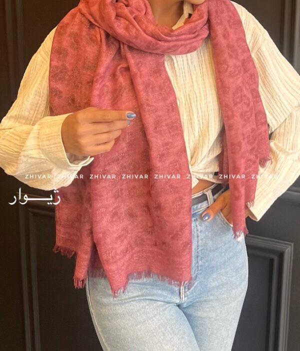 شال لینن پلنگی شاین 12560 - Image 9
