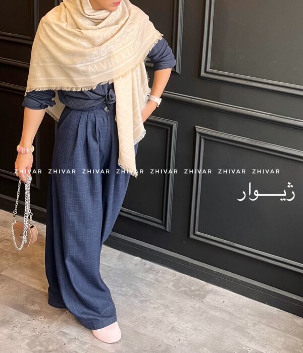 روسری نخ ژاکارد لطیف 447 CK - Image 15