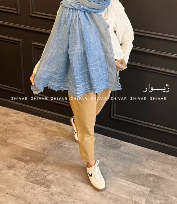 شال نخ لینن سنگشور 12568 - Image 5