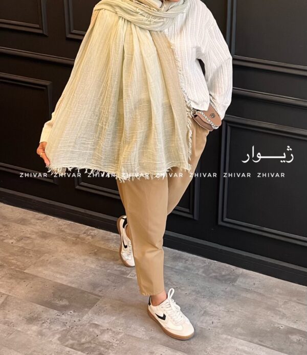 شال نخ لینن سنگشور 12568 - Image 7