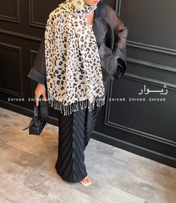 شال نخ پنبه مستر کوالیتی ریش دار 12575 - Image 3