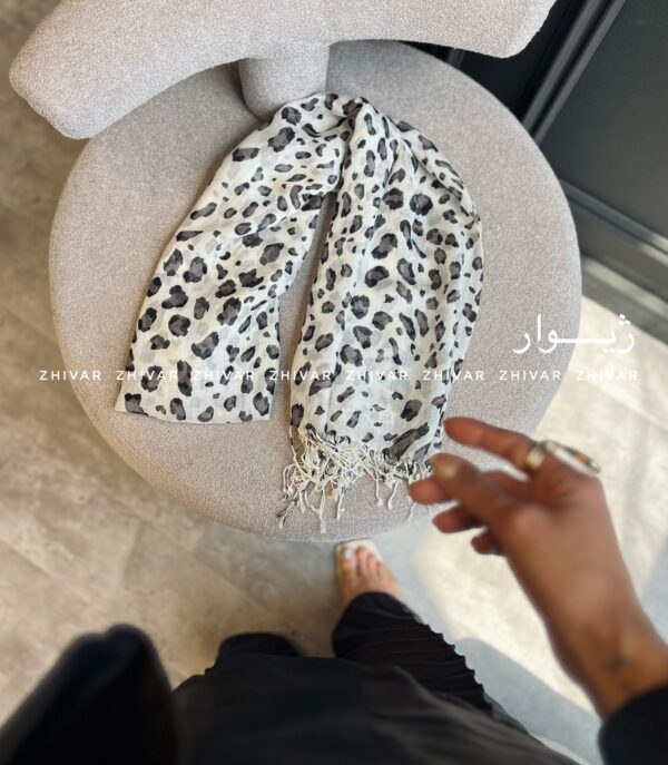 شال نخ پنبه مستر کوالیتی ریش دار 12575 - Image 5