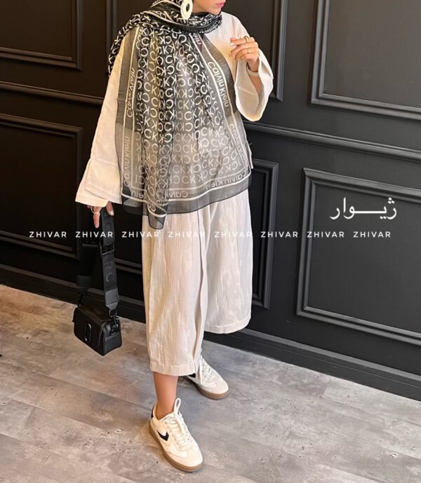 شال حریر ابریشم 12577 CK - Image 4