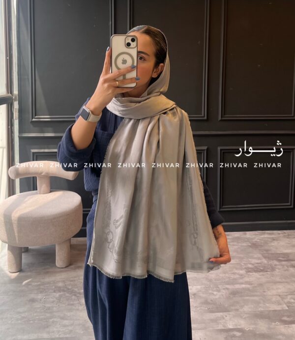 شال ژاکارد دور ریش 12546