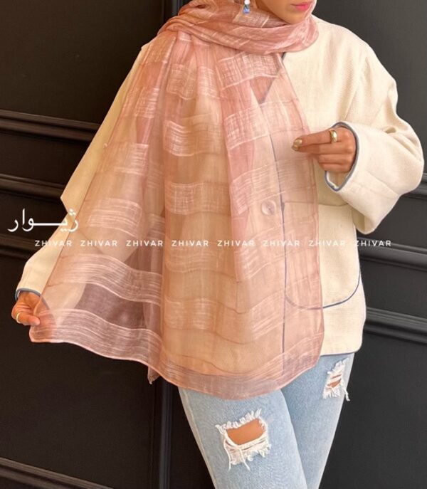 شال ساده حریر ابریشم 12589