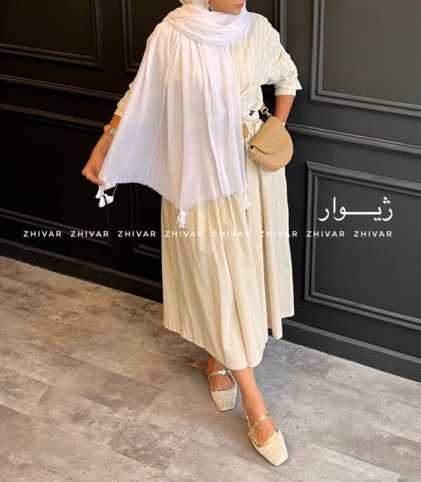 شال پلیسه ساده لطیف و خنک 12592 - Image 4