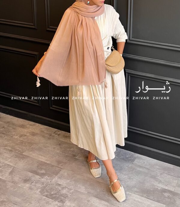 شال پلیسه ساده لطیف و خنک 12592 - Image 7