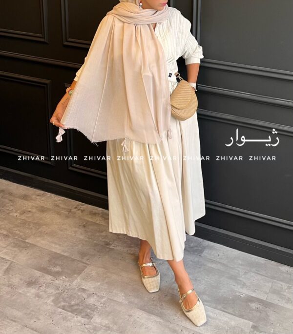 شال پلیسه ساده لطیف و خنک 12592 - Image 9