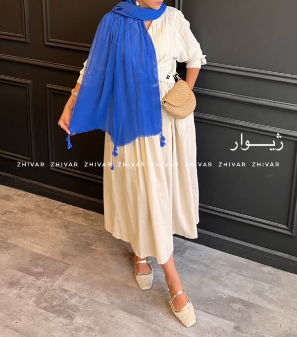 شال پلیسه ساده لطیف و خنک 12592 - Image 2