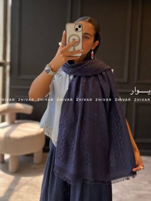 شال ژاکارد دور ریش  12569