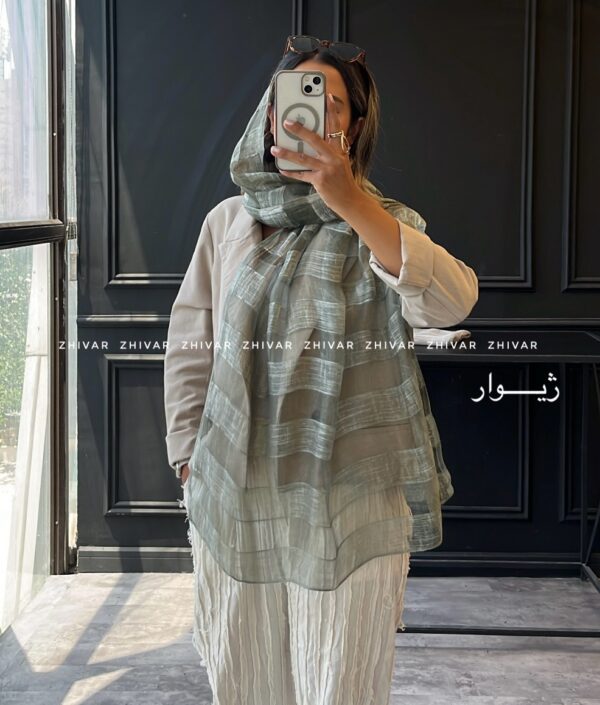 شال ساده حریر ابریشم 12589