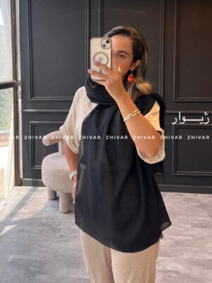 شال مشکی نخ ترک مستر کوالیتی 12601