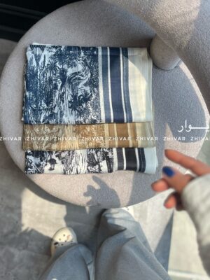 شال نخ ابریشم دیور جنگلی 12607