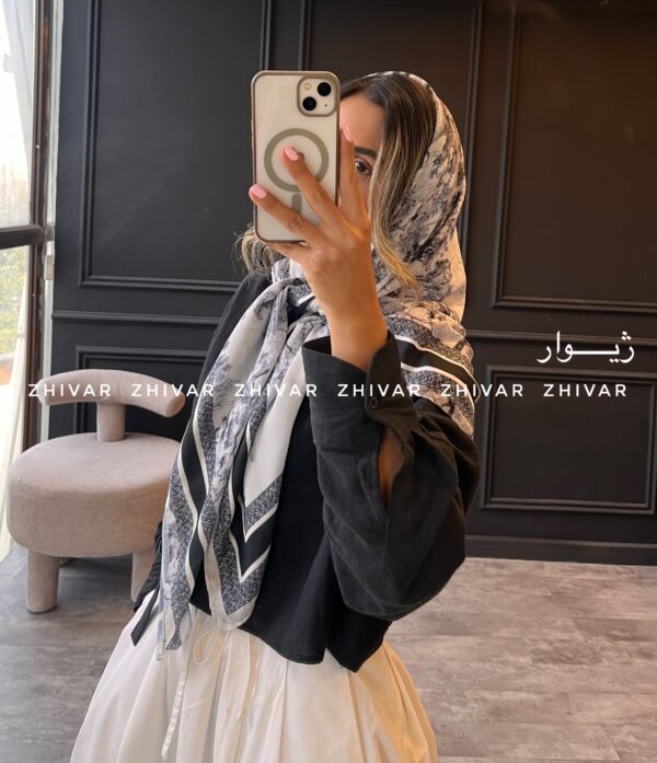 روسری نخ پنبه 452 دیور جنگل - Image 4