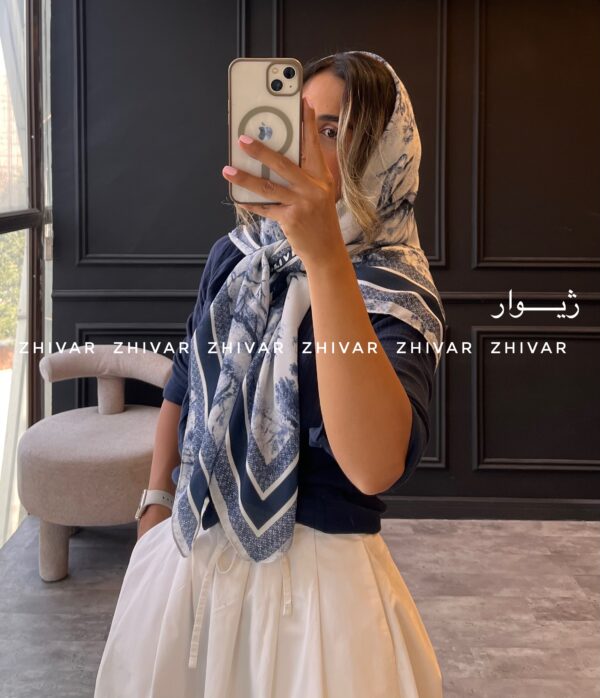 روسری نخ پنبه 452 دیور جنگل - Image 5