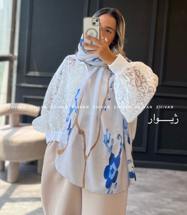 شال نخ پنبه 12621 - Image 2
