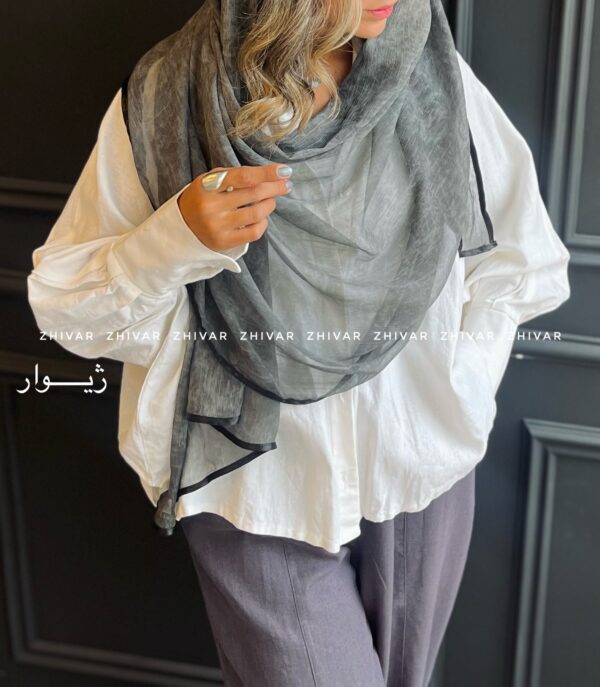 شال نخ ویسکوز نواردوزی  12615 - Image 15