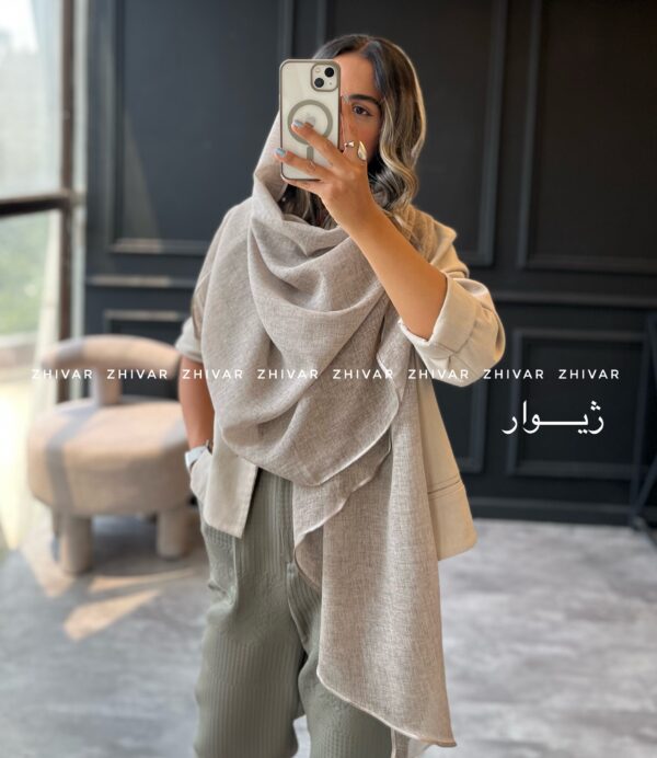 شال نخ ویسکوز لطیف  12625 - Image 11