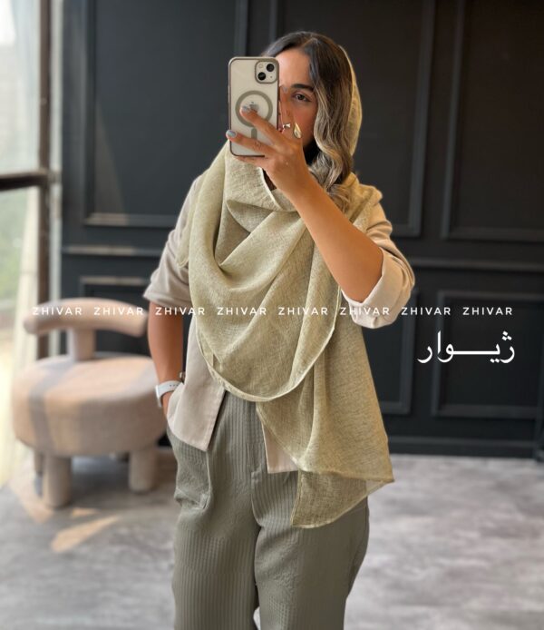 شال نخ ویسکوز لطیف  12625 - Image 14