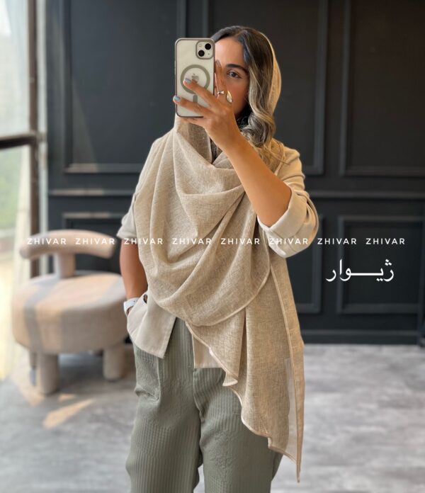 شال نخ ویسکوز لطیف  12625 - Image 15