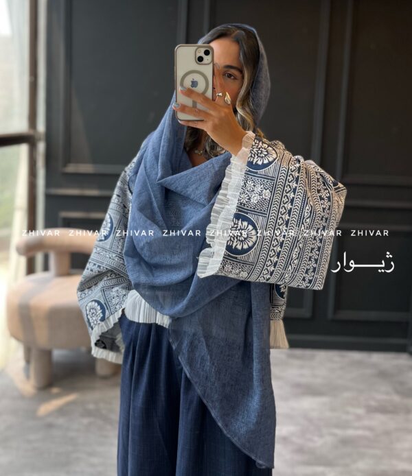 شال نخ ویسکوز لطیف  12625 - Image 3