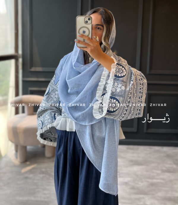 شال نخ ویسکوز لطیف  12625 - Image 4