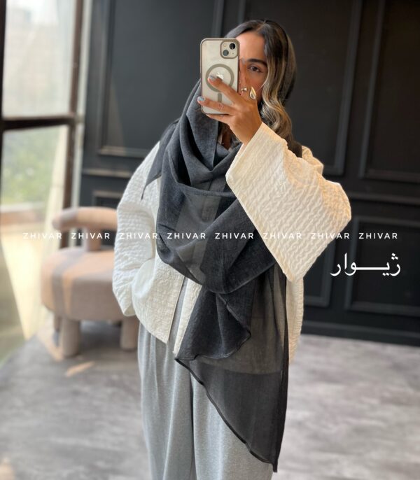 شال نخ ویسکوز لطیف  12625 - Image 6