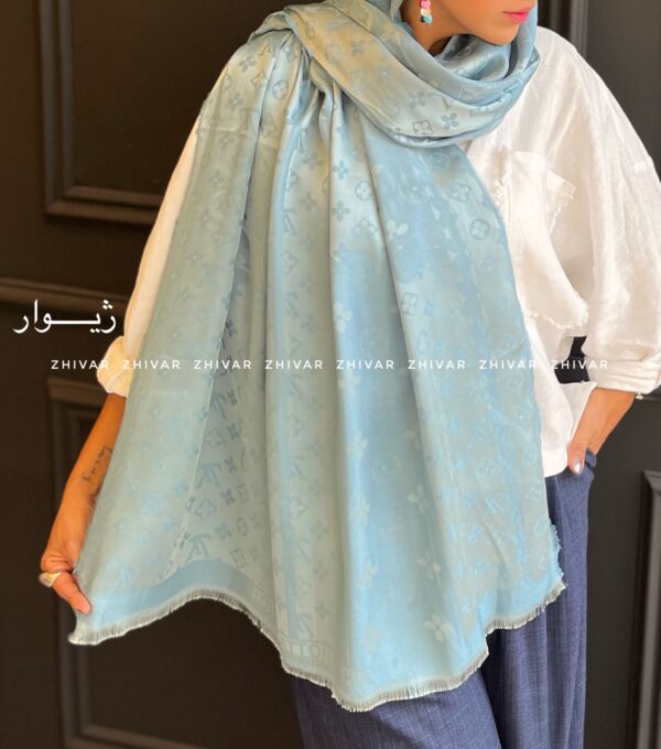 شال ژاکارد دور ریش 12624 LV