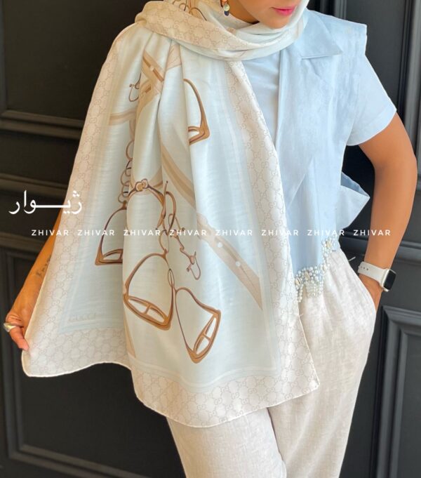 شال نخ و پنبه GUCCI 12622 - Image 3